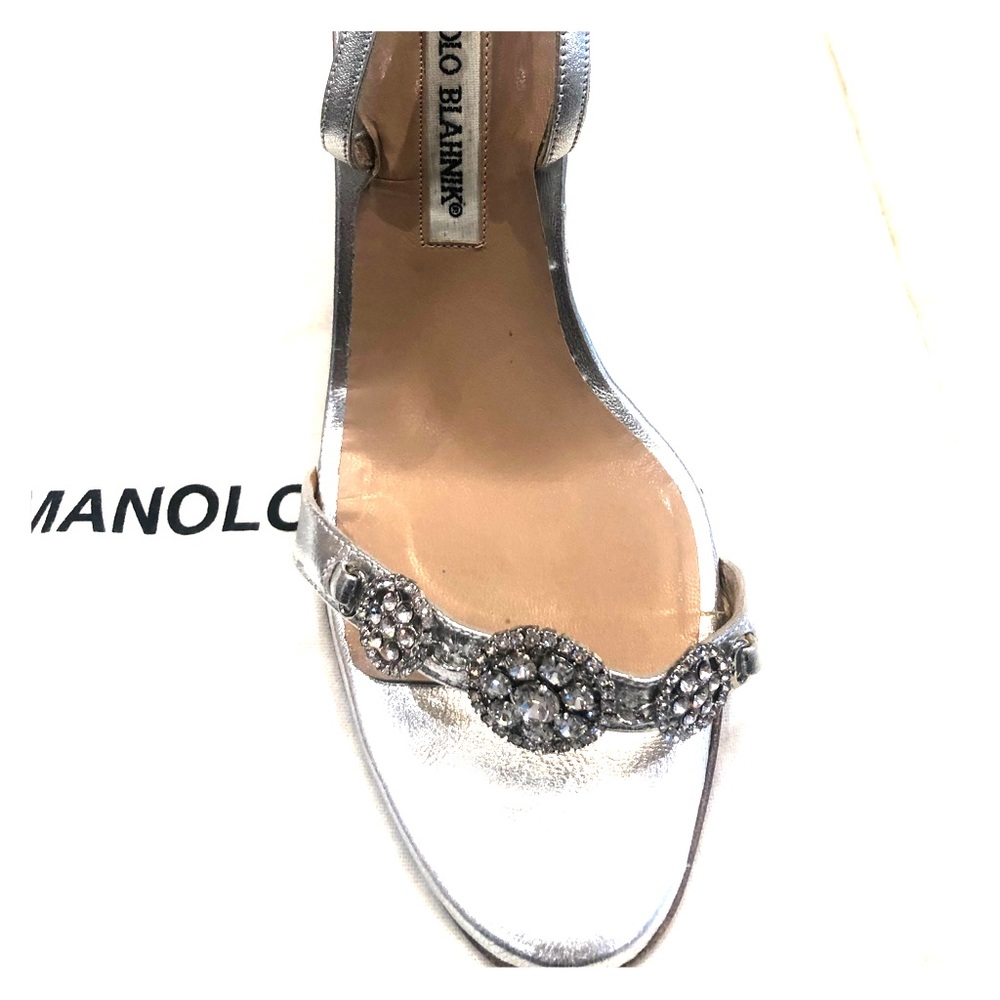 Manolo Blahnik rhinestone heels